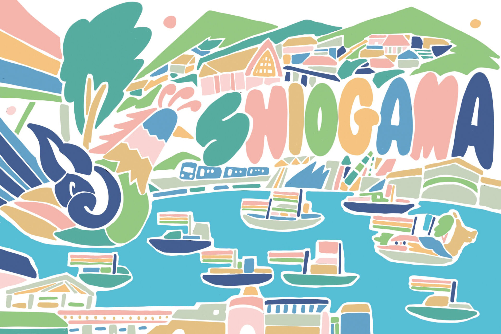 ペイントワークショップ「ウェルカムサインをつくろう」& wow a go（うわあご）ライブ / Welcome Sign Painting Workshop with ODA Yuji and live concert with wow a go at Shiogama Marine Gate